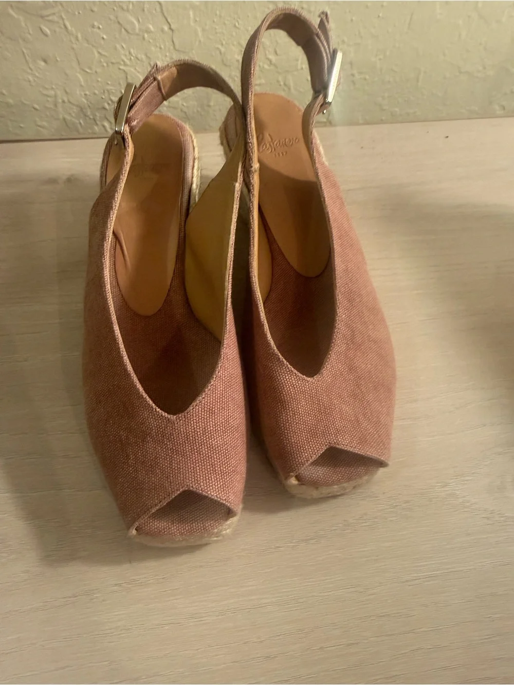 Castaner dolsalia  dusty pink espadrille 36/6 like new